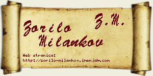 Zorilo Milankov vizit kartica